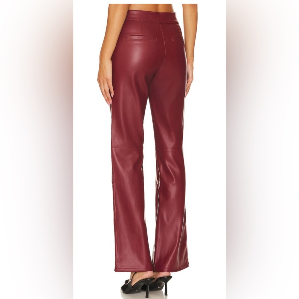 FREE PEOPLE FAUX LEATHER PANTS NWT - Picture 3 of 4